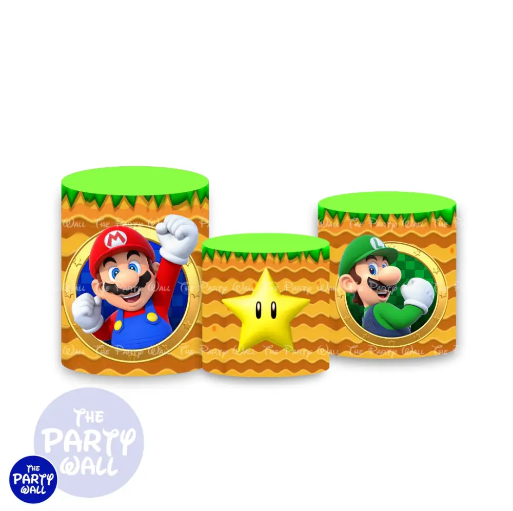 Super Mario - Fundas para cilindro The Party Wall