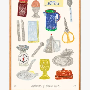 Collection Kitchen Objects the poster club