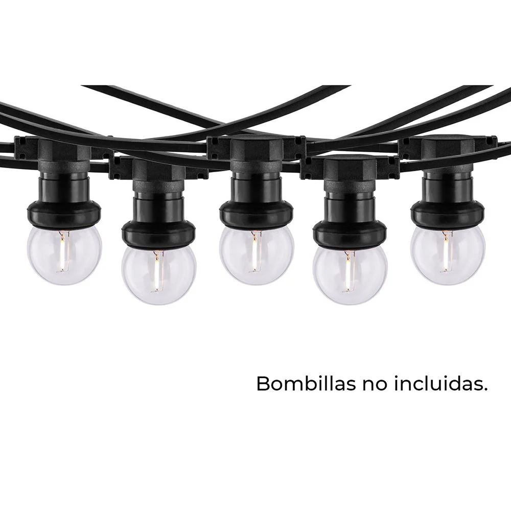 GUIRNALDA 30 PORTALÁMPARAS 2000 W 50-60 Hz 220-240 V E27 IP44 30 m THORGEON