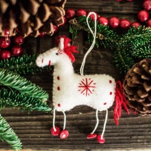 Un caballo llamado adorno de copo de nieve Tibet Collection