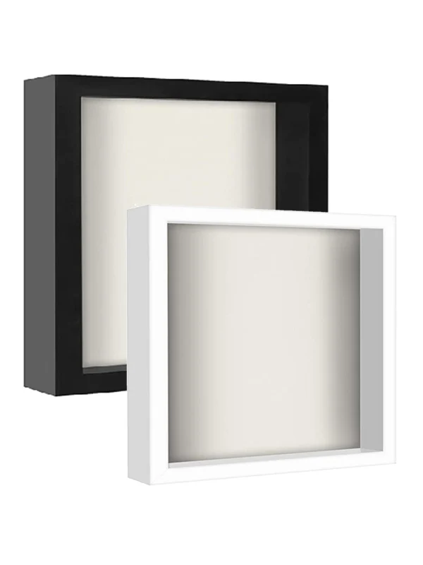 Marco ancho con acrilico shadow box (43 mm) Blanco Tienda VGO