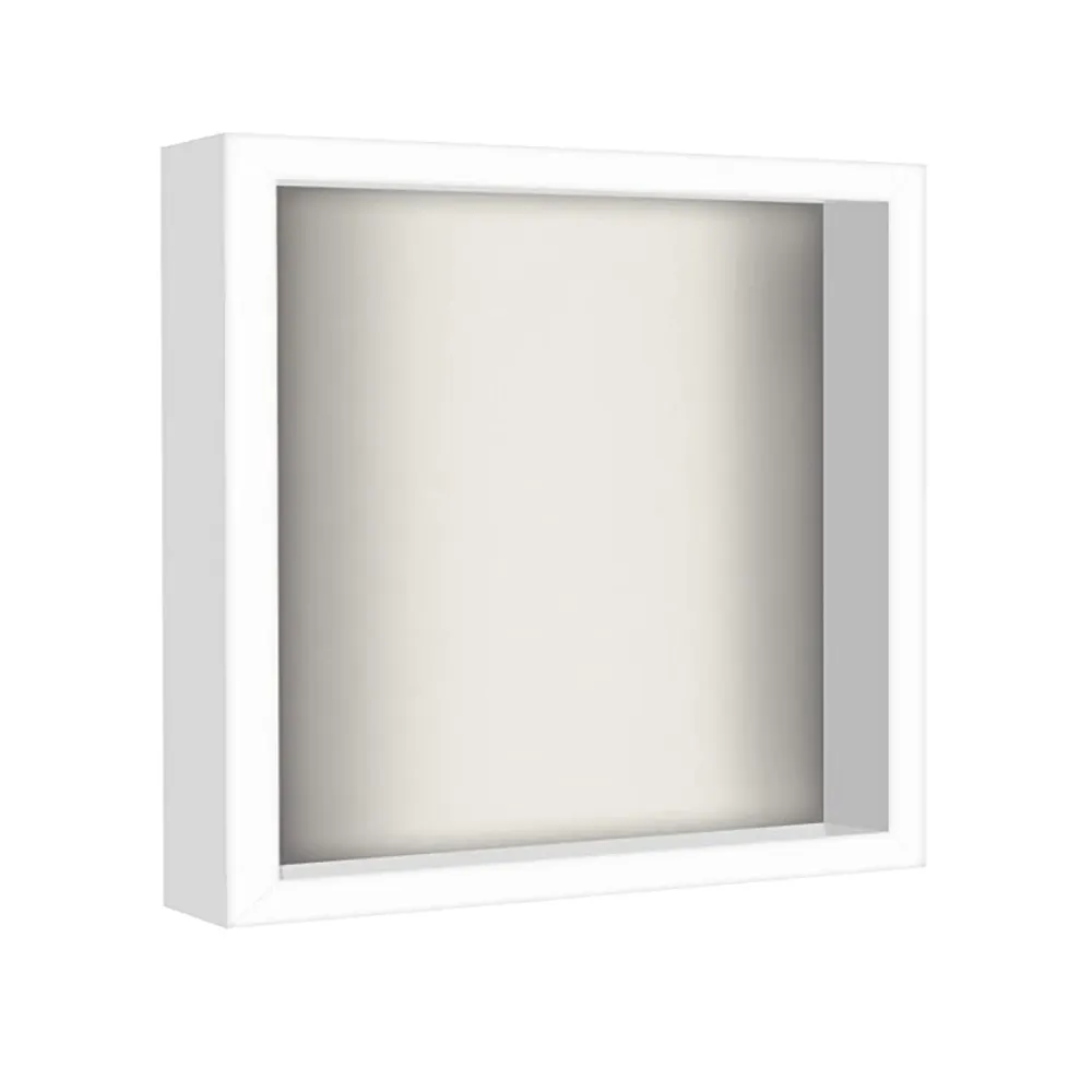 Marco ancho con acrilico shadow box (43 mm) Blanco Tienda VGO