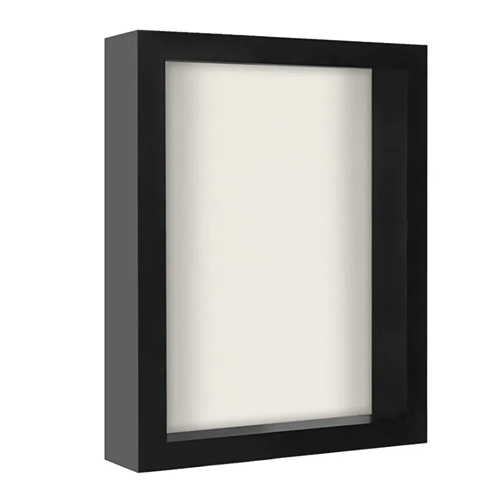 Marco ancho con acrilico shadow box (43 mm) Blanco Tienda VGO
