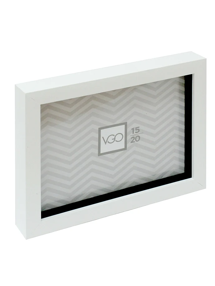 Marco de plástico shadow box (15 mm) Blanco Tienda VGO