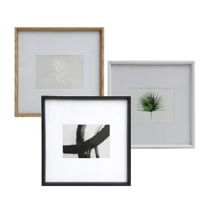 Marcos con paspartú ancho 13x18/30x30 Blanco Tienda VGO
