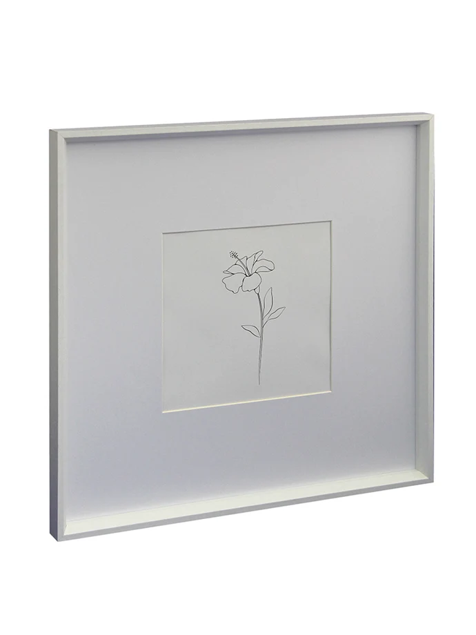 Marcos con paspartú ancho 19x19/40x40 Blanco Tienda VGO