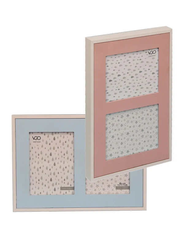 Marcos de madera múltiples infantiles Rosado Tienda VGO