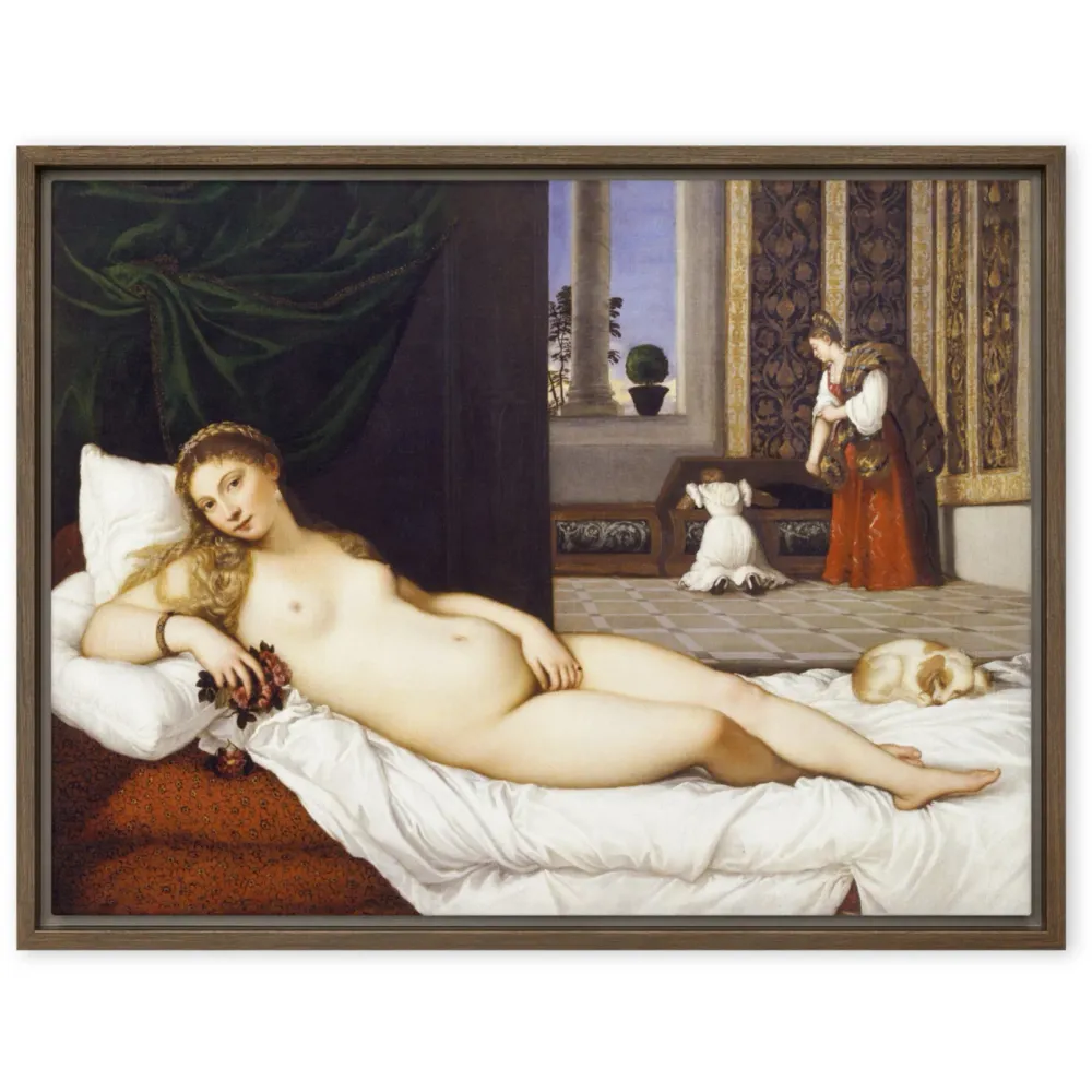 Lienzo - Tiziano, Venus de Urbino