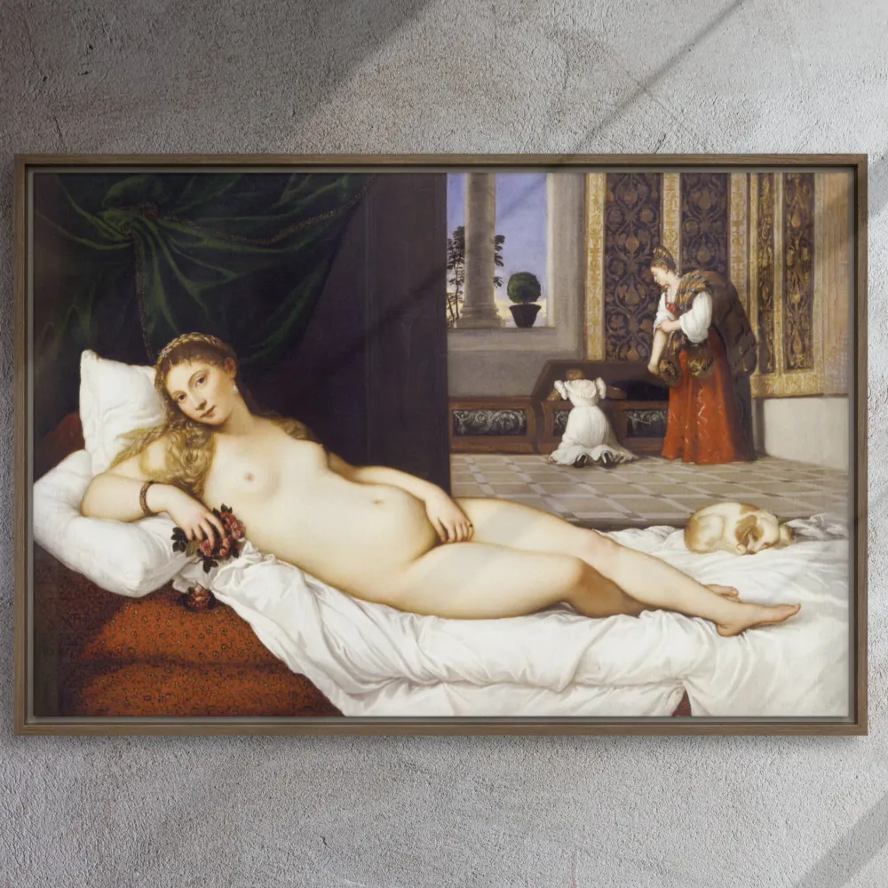 Lienzo - Tiziano, Venus de Urbino
