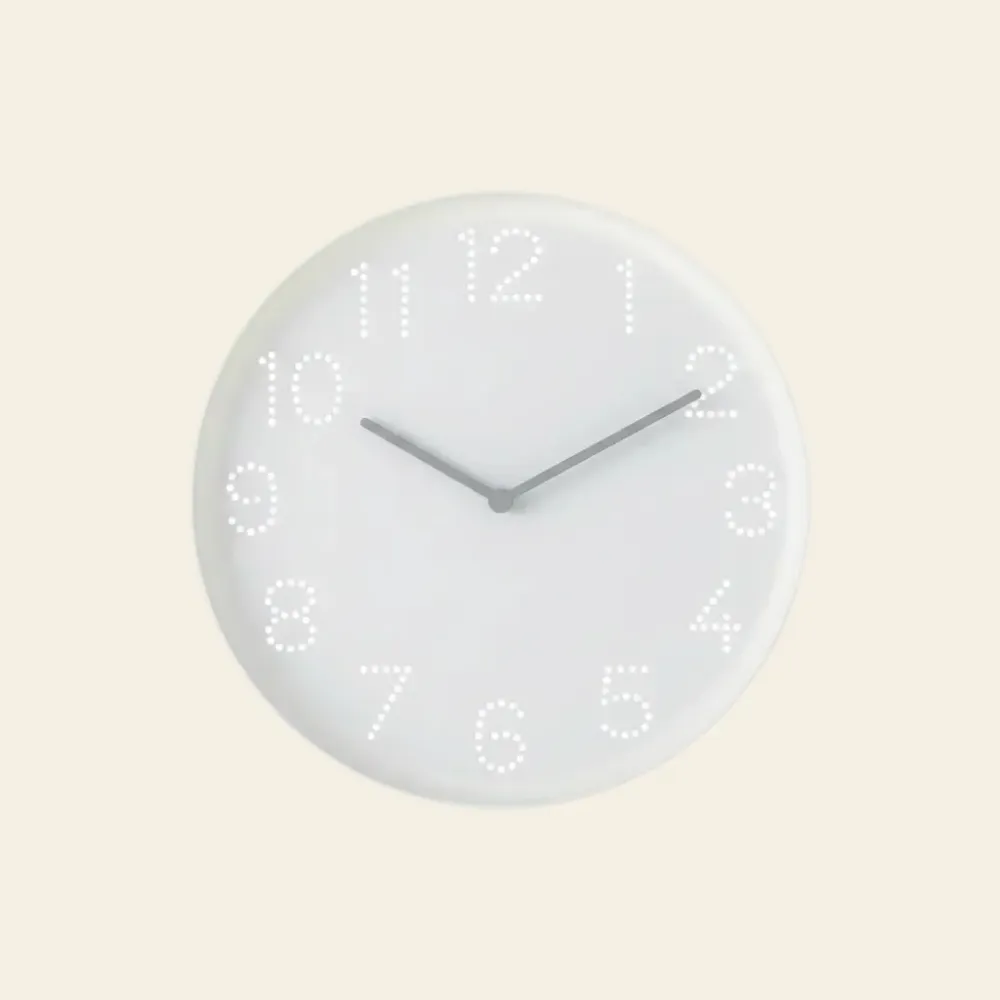 TROMMA RELOJ DE PARED BLANCO 25CM
