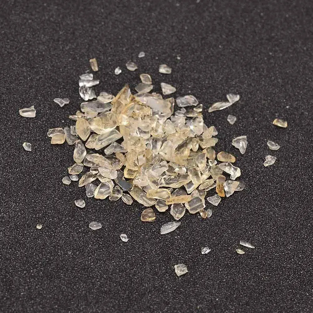 Cuentas de chip de citrino natural, sin agujero / sin perforar. TuBisuteria®