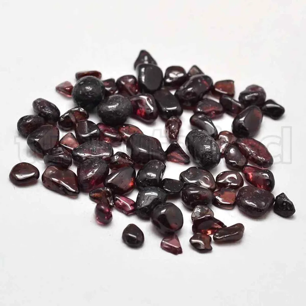 Viruta o chip de piedra natural, Granate, sin perforación. TuBisuteria®