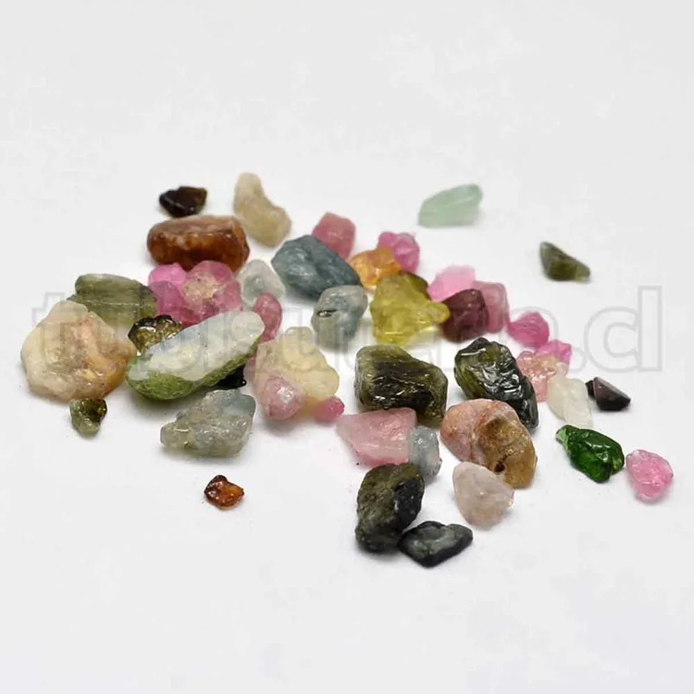 Viruta o chip de Piedra Natural, Turmalina, sin perforación. TuBisuteria®