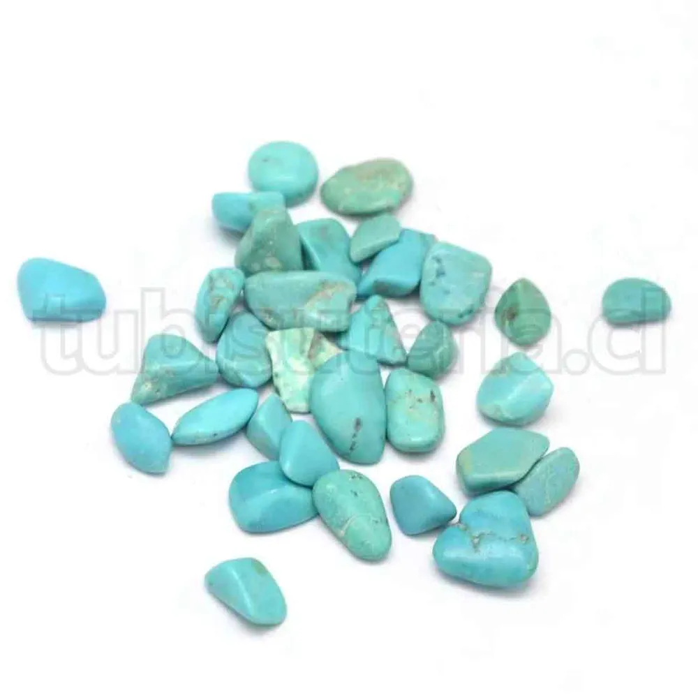 Viruta, piedra molida natural, Chip de Turquesa sin perforar. TuBisuteria®