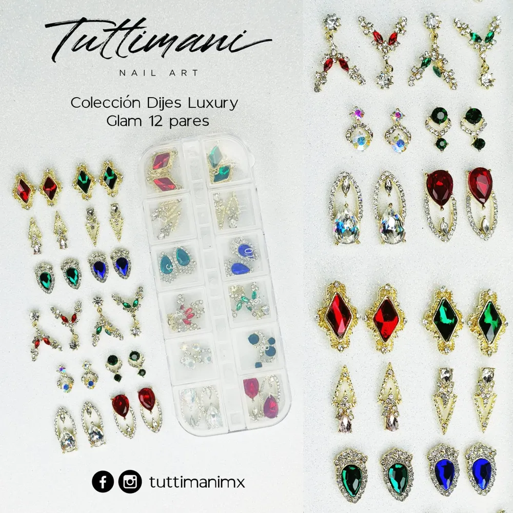 Colección dijes Luxury Glam (12 pares) TUTTIMANI