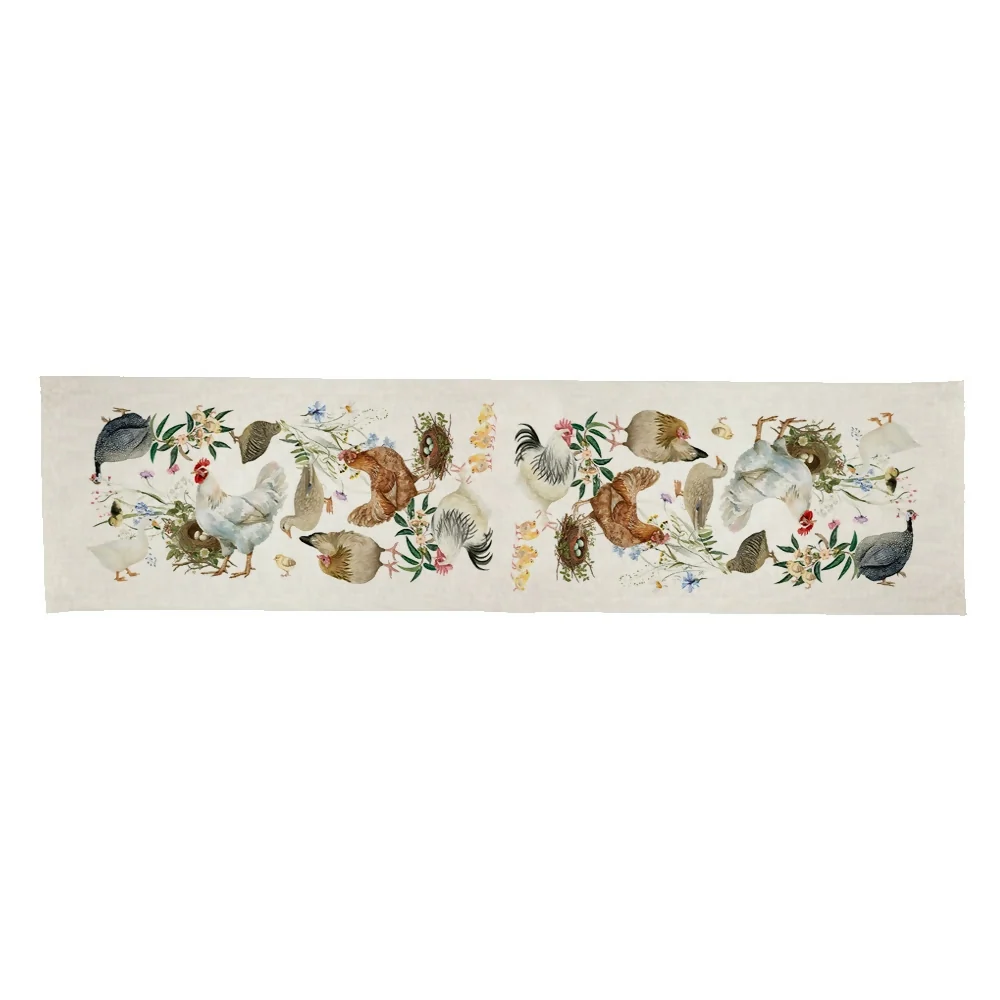 Camino de Mesa Lolol - Linet Natural, Tuyo Print