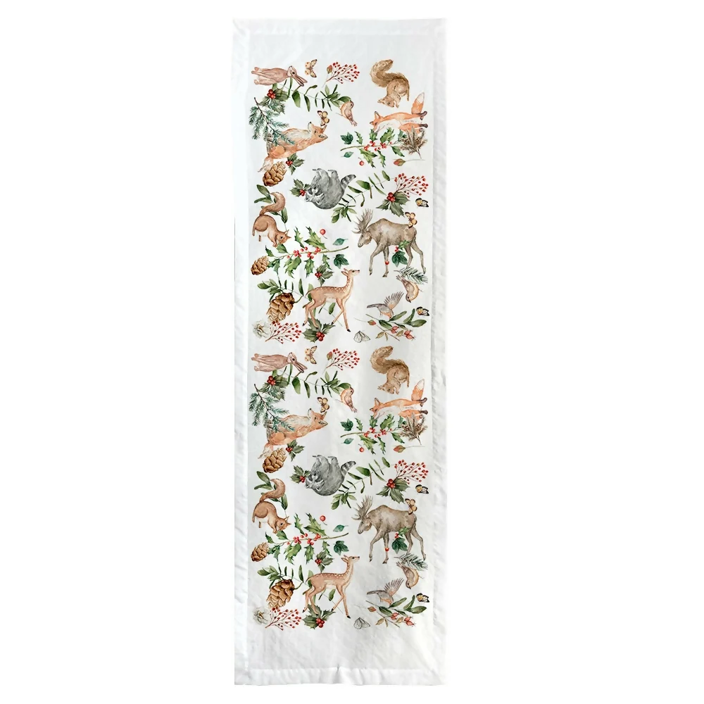 Camino de Mesa Woodland - Velo Organza Tuyo Print