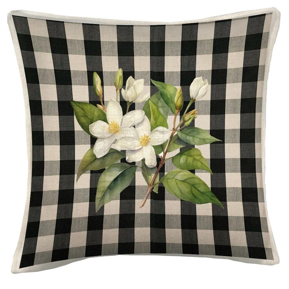 Cojín Black Vichy 1 - 45 x 45 Tuyo Print