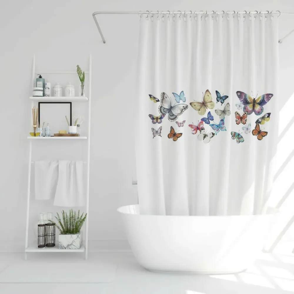 Cortina de baño Mariposas colores Tuyo Print
