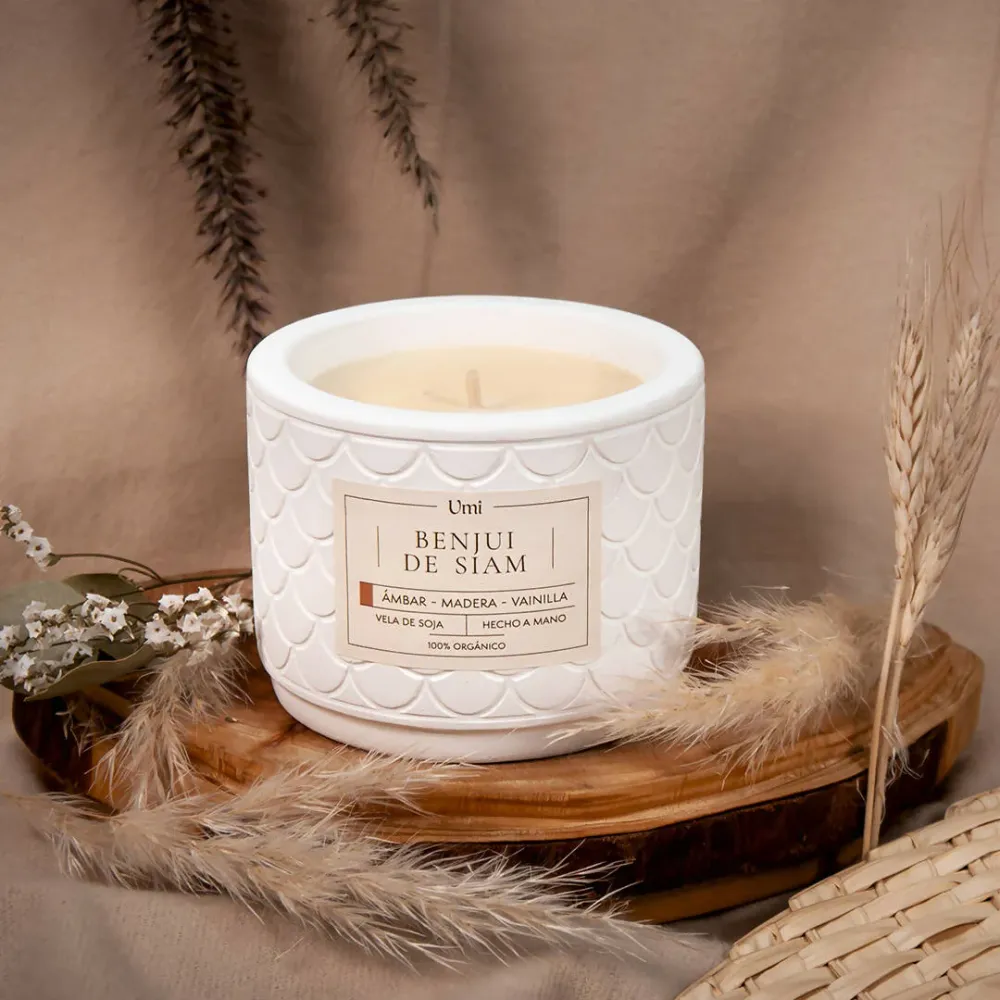 Vela de soja Umi aroma Benjui de Siam 200 gr Umi velas