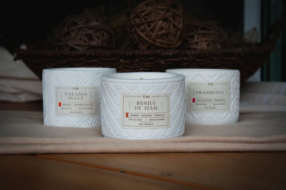 Vela de soja Umi aroma Benjui de Siam 200 gr Umi velas