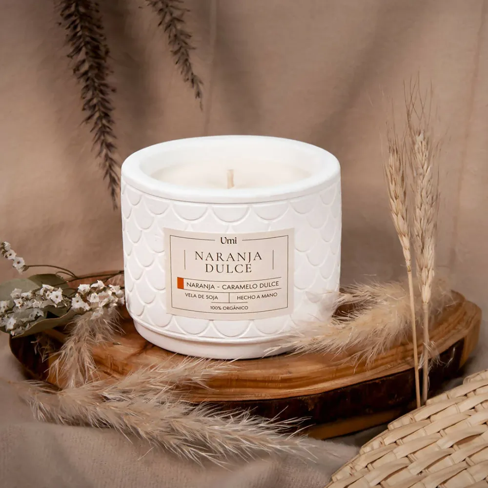 Vela de soja Umi Aroma Naranja dulce 200 gr Umi velas