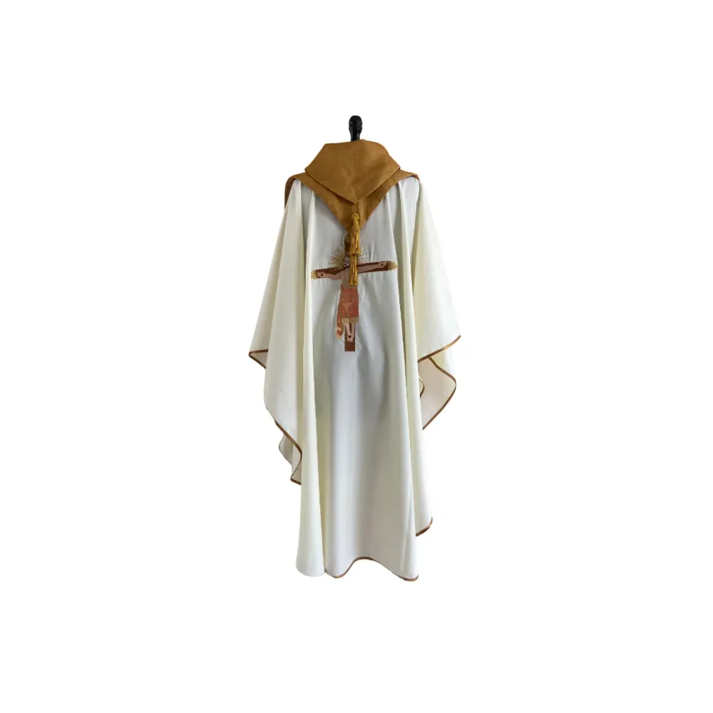 Ornamento Mariano hueso con dorado Uniformes GOCH