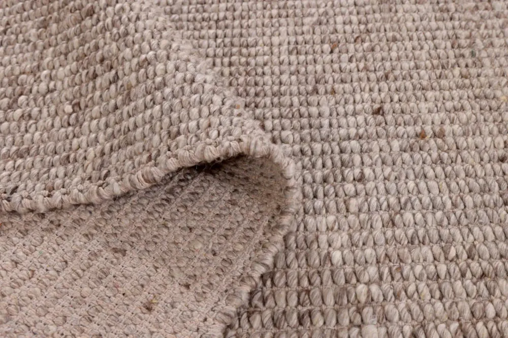 Alfombra de lana y poliester Birma Beige Unika