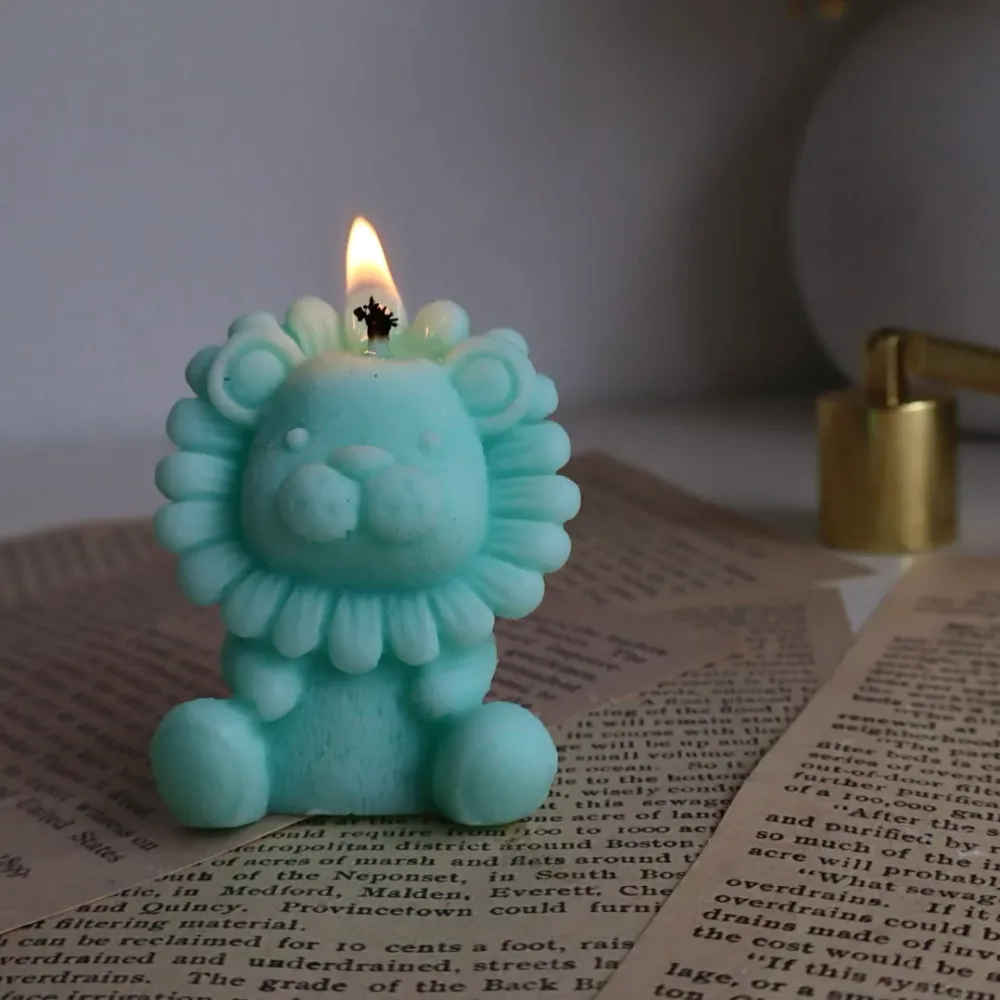Vela decorativa “Leoncito” Blanco