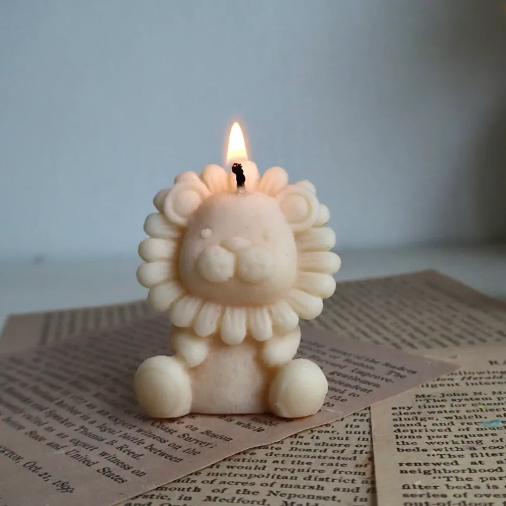 Vela decorativa “Leoncito” Blanco