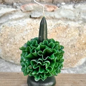 Vela floral de cera de abejas de Teotitlán
