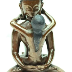 Estatua de bronce de Buda Shakti de 9 pulgadas vendor-unknown