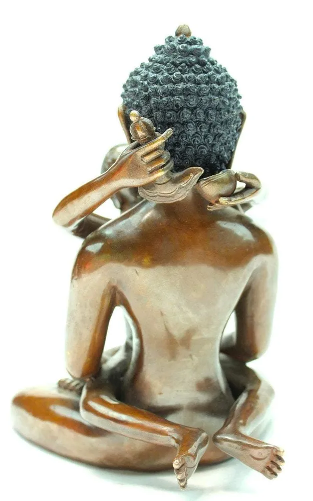 Estatua de bronce de Buda Shakti de 9 pulgadas vendor-unknown