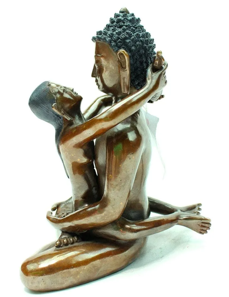 Estatua de bronce de Buda Shakti de 9 pulgadas vendor-unknown