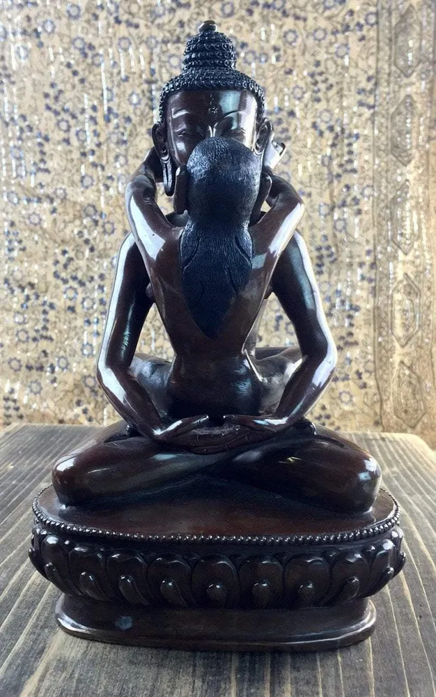 Estatua de bronce de Buda Shakti de 9 pulgadas vendor-unknown