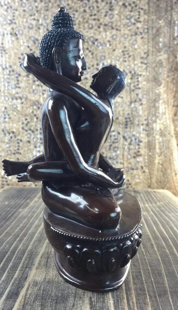Estatua de bronce de Buda Shakti de 9 pulgadas vendor-unknown
