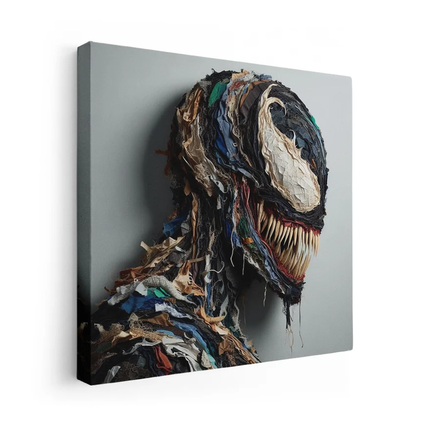 Venom Perfil Tela Colores Poster