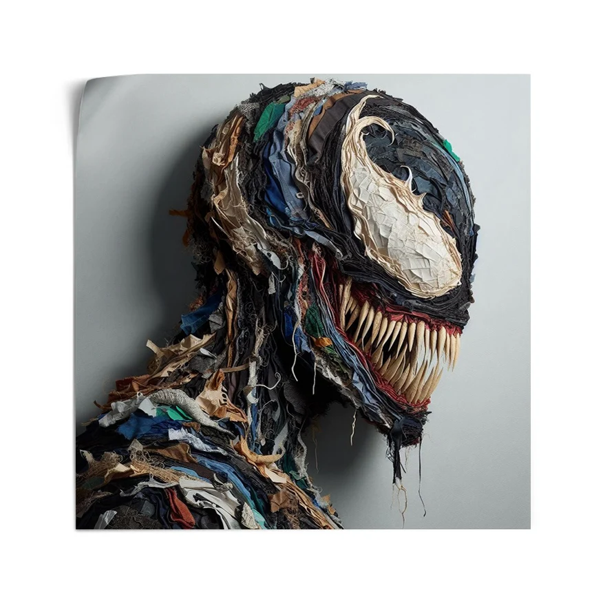 Venom Perfil Tela Colores Poster