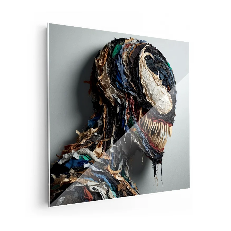 Venom Perfil Tela Colores Poster