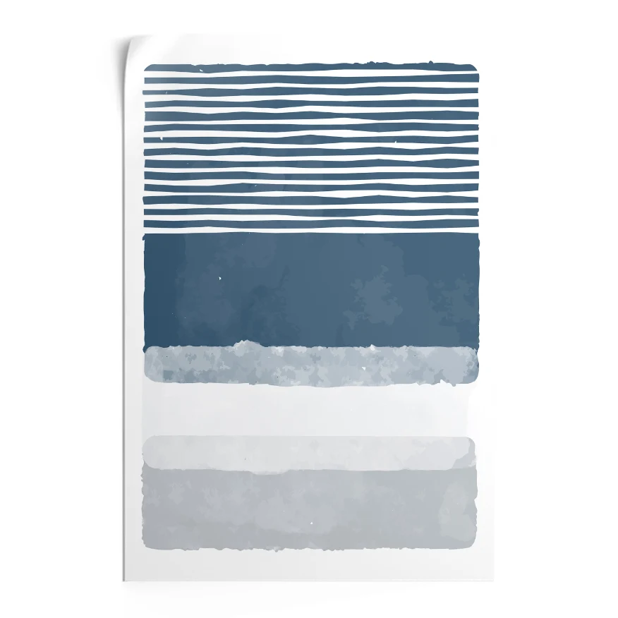 Ventana Al Mar Cuadríptico Poster