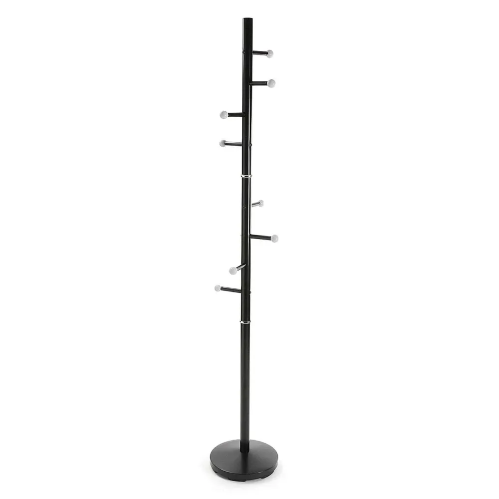 Perchero Negro Minimalista 173 cm VERSA