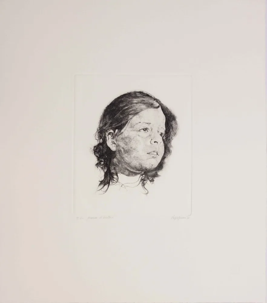 VESPIGNANI Renzo, Marta, 1978, Aguafuerte aguatinta original firmada
