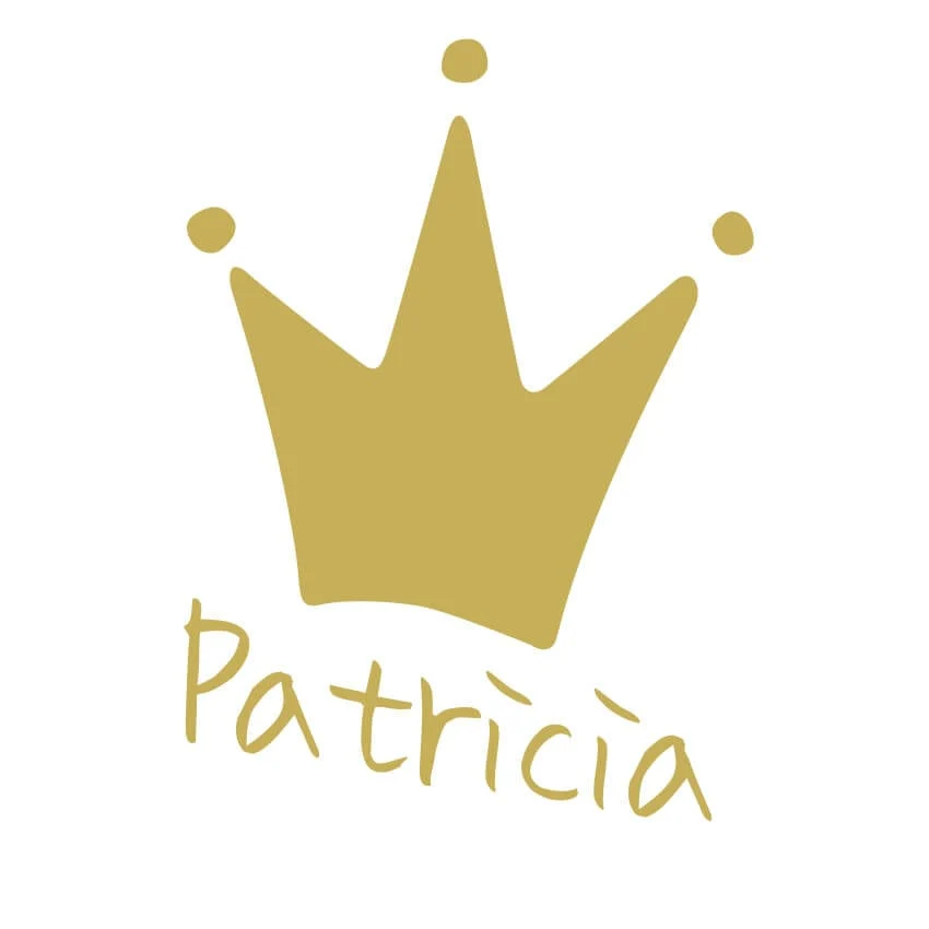 Vinilo infantil Personalizado Corona Rosa
