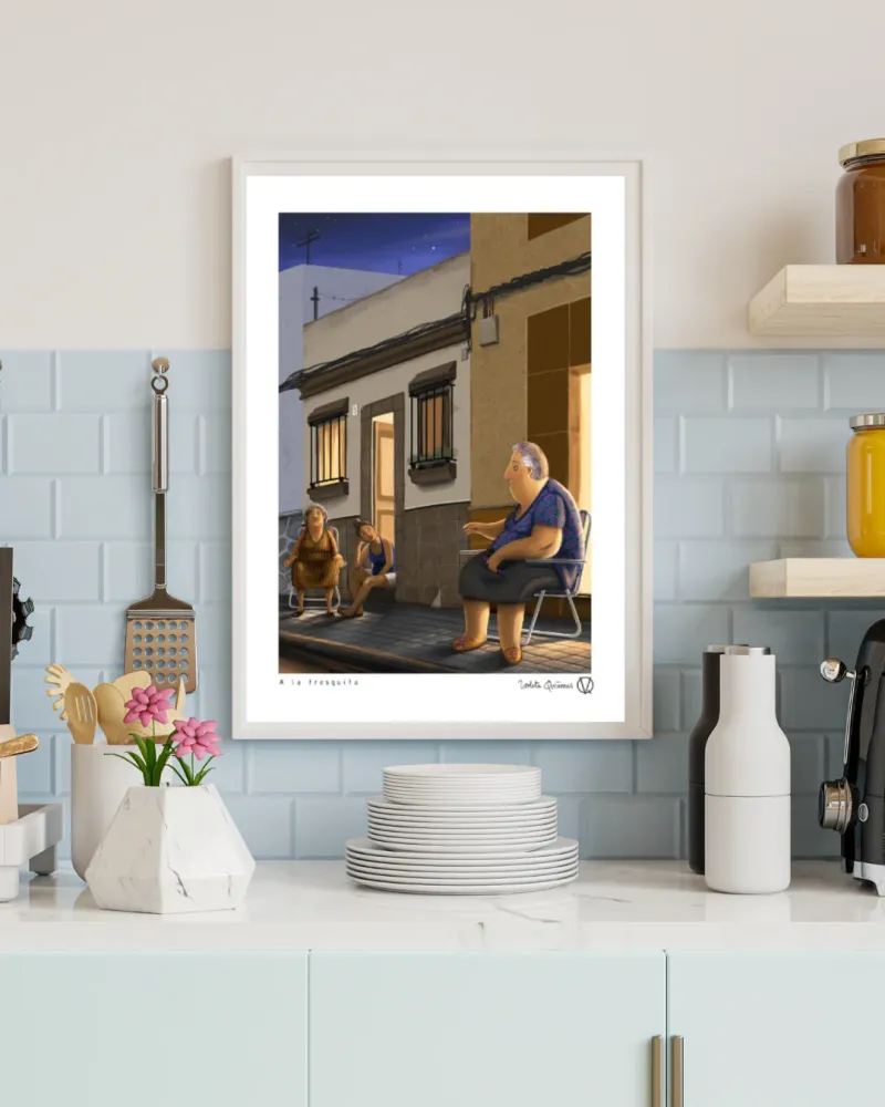 Lámina Abuelas la fresquita Violeta Quiñones