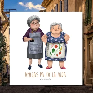 Lámina Amigas pa to la vida - Abuelas Violeta Quiñones