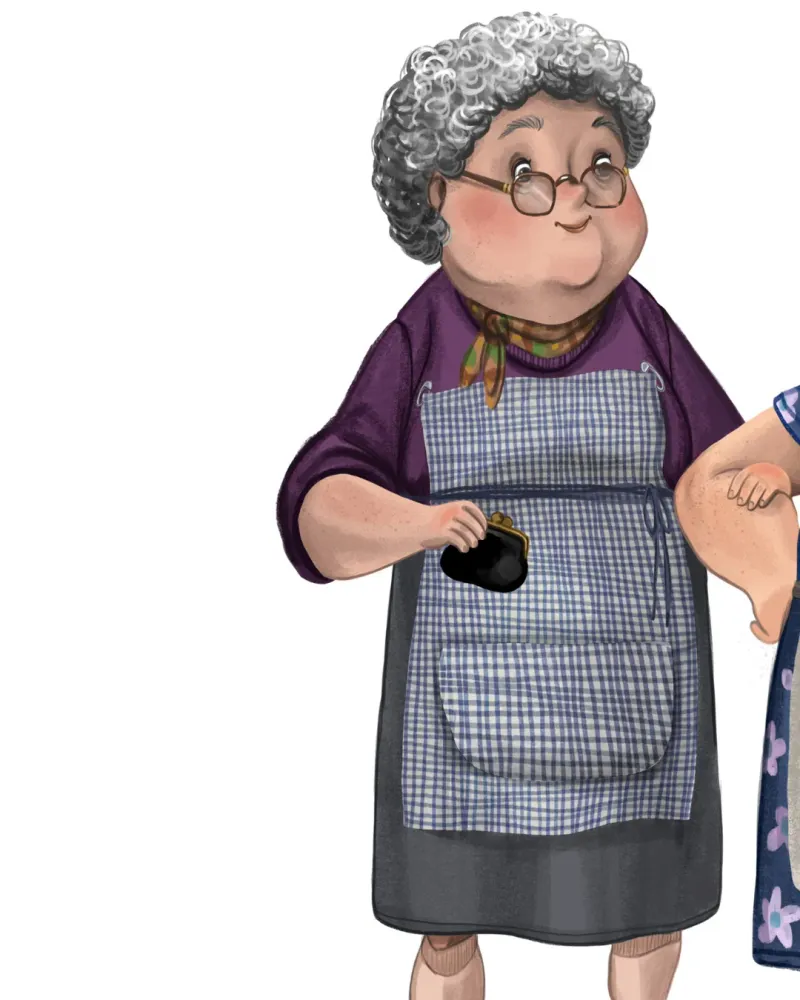 Lámina Amigas pa to la vida - Abuelas Violeta Quiñones