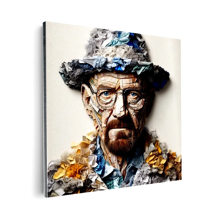 Walter White Frente Tela Colores Poster