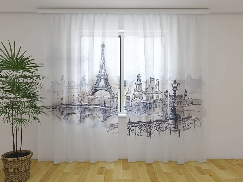 Cortina Acuarela de París Wellmira España