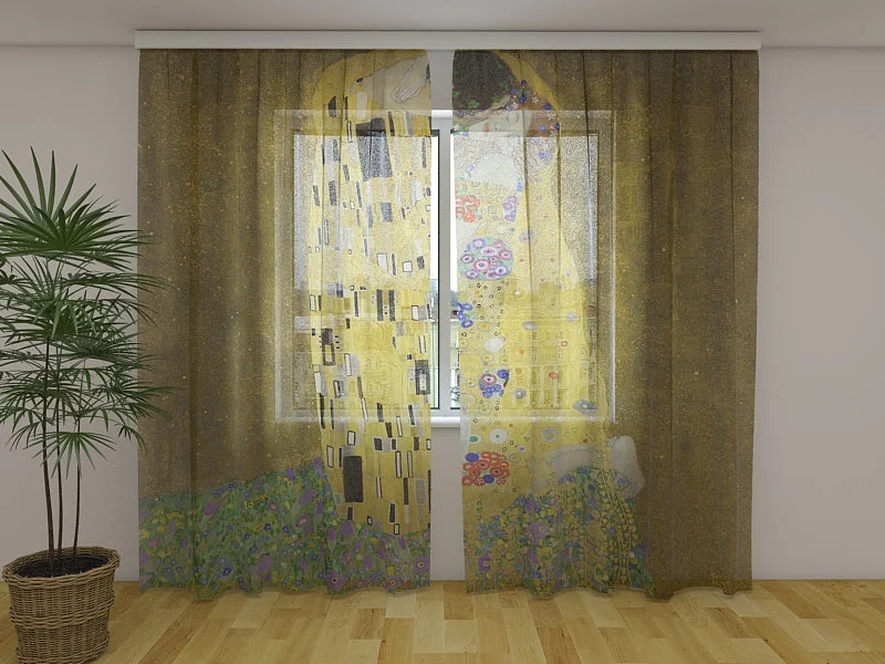 Cortina El beso Gustav Klimt Wellmira España