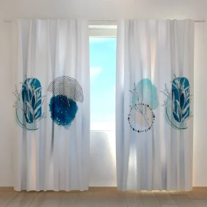 Cortina Dibujos Azules Delicados Wellmira España